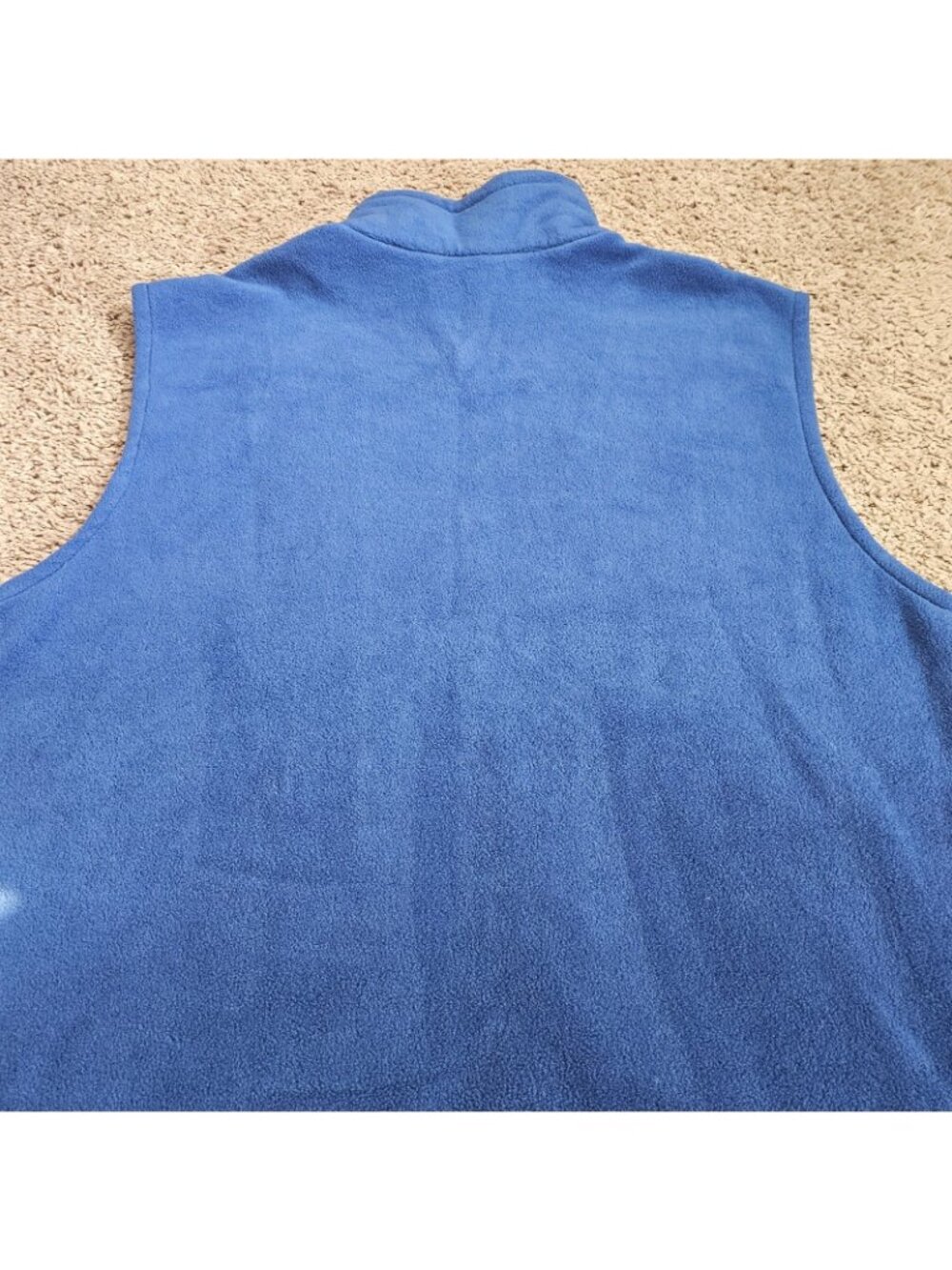 Columbia Cathedral Peak Fleece Vest Mens XL BLue Full Zip Pockets WM1480 - Picture 5 of 9